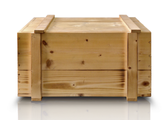 old wooden box isolated