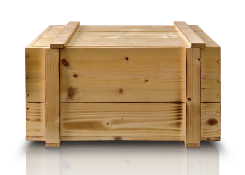 old wooden box isolated