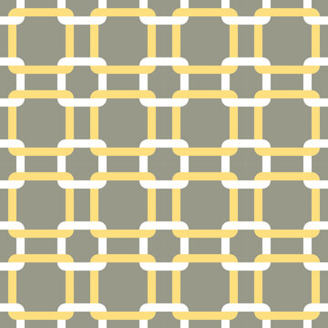 Seamless Pattern With Yellow Shapes