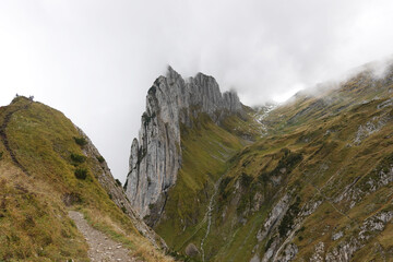 Fototapeta na wymiar Saxer Luecke, the Swiss Alps, Appenzell 