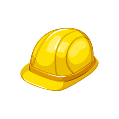 industry helmet builder cartoon. industry helmet builder sign. isolated symbol vector illustration