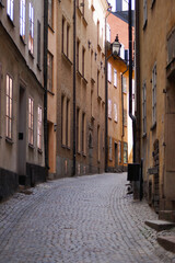 Obraz premium narrow street in the town