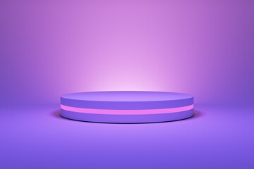 Blue and purple platform