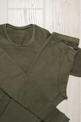 Thermal underwear for men. A set of thermal vests for soldiers