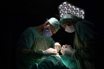 rhinoplasty surgery, defects in the shape of the nose in the female patient. Surgical intervention in plastic surgery rhinoplasty 