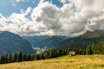 Mountain landscape of Dolomites mountains, Italy