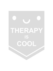 therapy is cool Zitat 