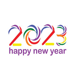 happy new year 2023 modern text design