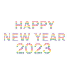 happy new year 2023. 2023 new years Modern Style Vector Text  Design