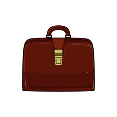 office business bag cartoon. office business bag sign. isolated symbol vector illustration