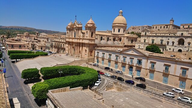 Cath&eacute;drale de San Nicol&ograve;, Noto, province de Syracuse, Sicile, Italie
