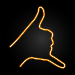 call me neon sign, modern glowing banner design, colorful modern design trends on black background. Vector illustration.