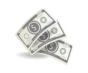 Fototapeta premium Flat isometric 3d illustration money line concept
