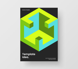 Original catalog cover vector design concept. Abstract geometric shapes corporate brochure illustration.