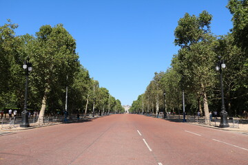 The Mall to Victoria Memorial in London, England United Kingdom