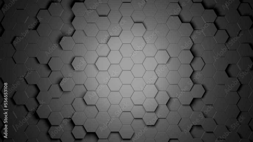 Poster modern geometric background. hexagon background. abstract 3d