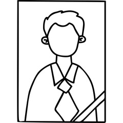 Portrait of  deceased man