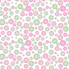 Winter seamless Noel snowflakes for wrapping paper and clothes print and kids and Christmas gifts