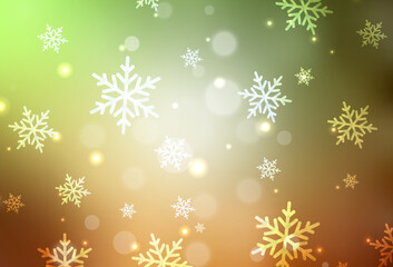 Light Green, Yellow vector template in carnival style.