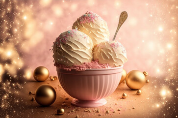 The ice cream of your dreams, fairy tale. 3D Illustration, Digital art - more tasty than the real thing - If that's even possible