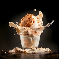 The ice cream of your dreams, cinnamon. 3D Illustration, Digital art - more tasty than the real thing - If that's even possible