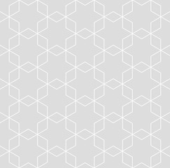 Vector seamless hexagon pattern. Abstract geometric low poly background. Stylish fractal texture.