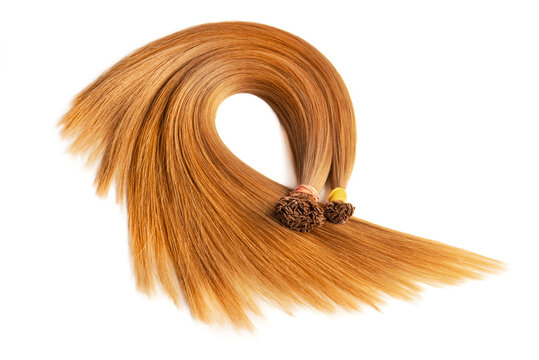 Hair capsulation, keratin capsules. Hot extension.