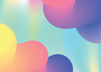 Fluid dynamic background with liquid shapes and elements.