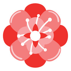 Fototapeta premium sakura flower icon