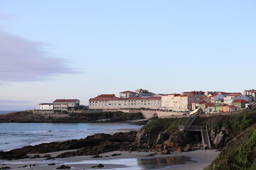 Fototapeta na wymiar Image of the fishing village of Caión, in Laracha, on the Costa da Morte (A Coruña, Galicia, Spain).