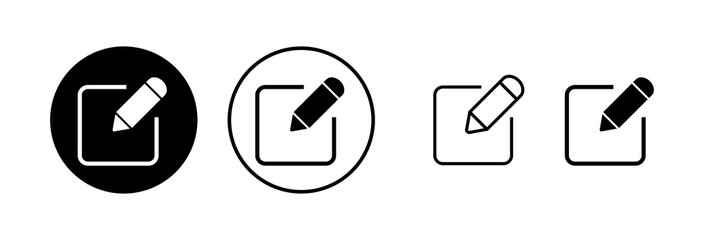 Edit icon vector illustration. edit document sign and symbol. edit text icon. pencil. sign up