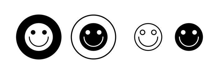 smile icon vector illustration. smile emoticon icon. feedback sign and symbol