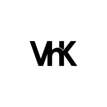 vhk letter initial monogram logo design