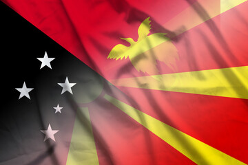Papua New Guinea and Macedonia official flag transborder relations PNG