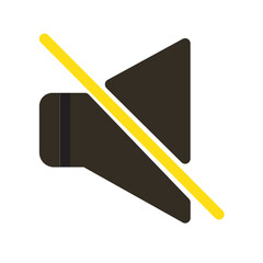 Mute Flat Icon
