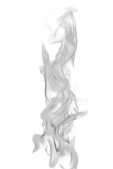 Abstract Smoke on white background.