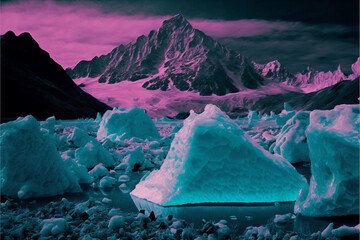 Purple Mountain Glaciers