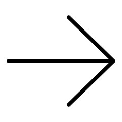 right arrow line icon