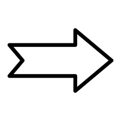 right arrow line icon