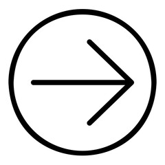 right arrow line icon