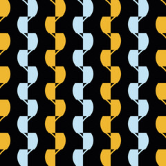 Seamless pattern with bright geometric ornament.