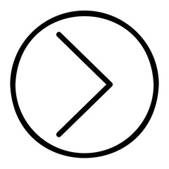 right arrow line icon