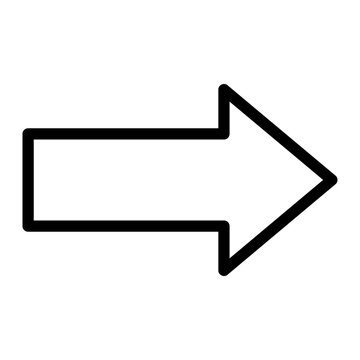 recommend clip art: right arrow line icon
