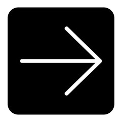 right arrow glyph icon