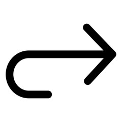 right arrow glyph icon