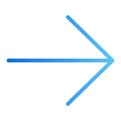 Obraz premium right arrow gradient icon