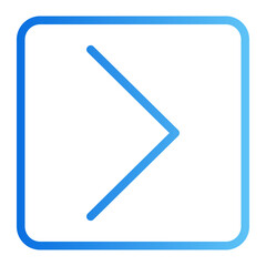 right arrow gradient icon