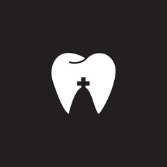 dentist icon logo suitable for dental clinic logo or dental health.