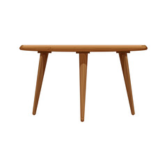 surface wood table cartoon. surface wood table sign. isolated symbol vector illustration