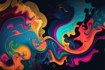 abstract generative ai colored background